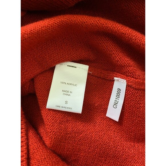New York and Company Womens Size Small Red Cross Back Sweater Lattice Back NY&Co - Picture 5 of 8